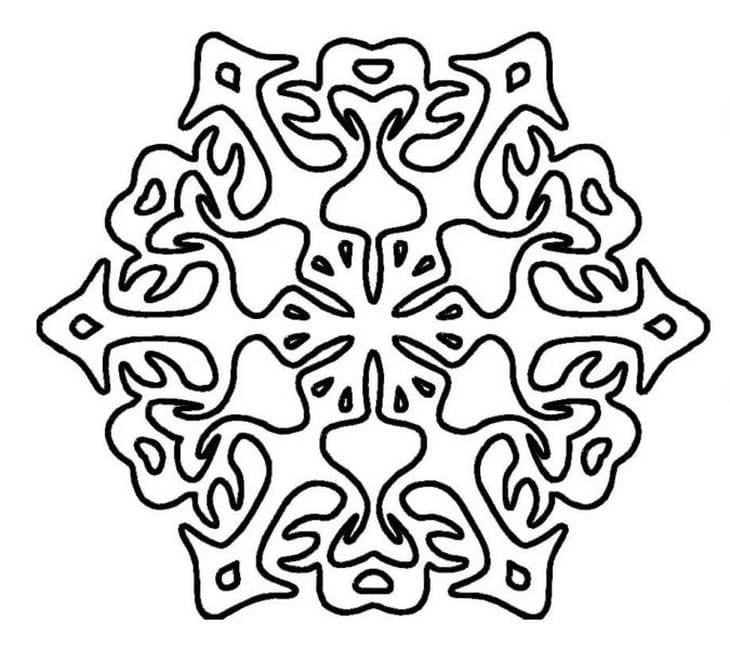 Вытынанки снежинки