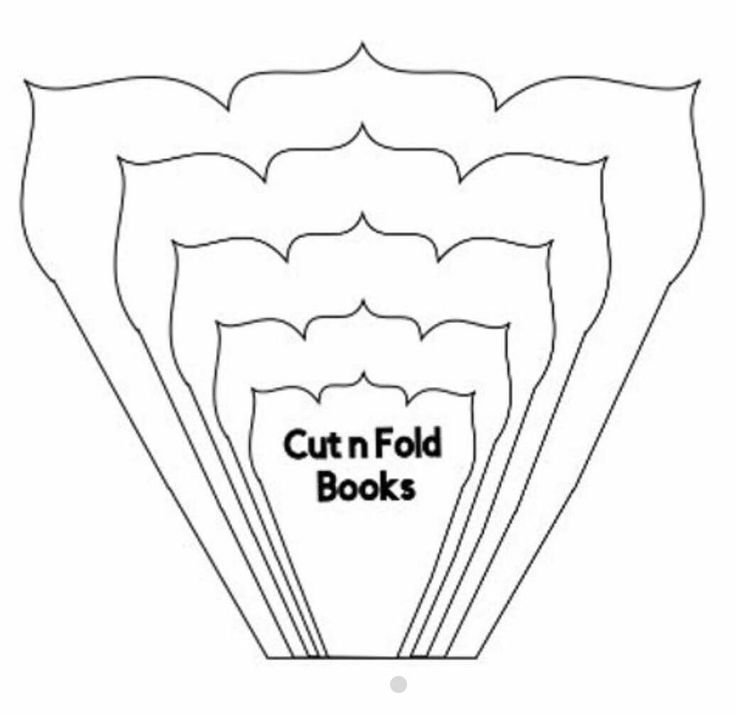Трафарет для больших цветов из бумаги
