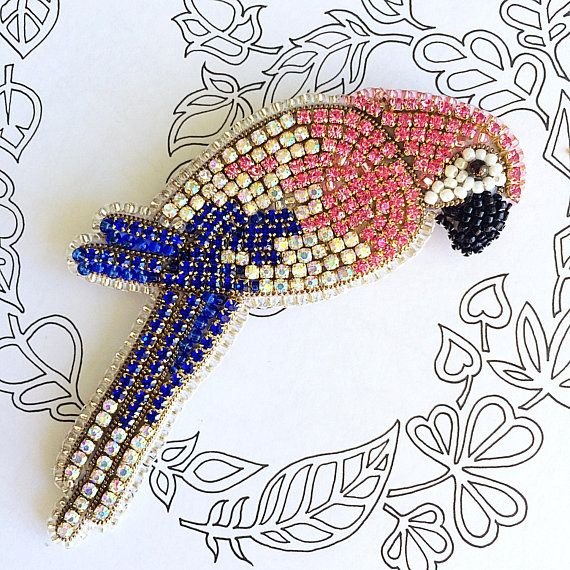 Броши из бисера схемки