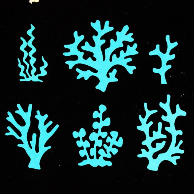 Кораллы силуэт