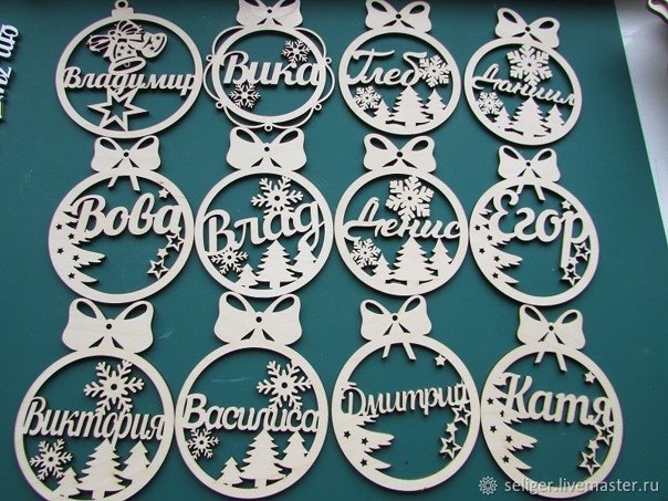 Именные игрушки из фанеры