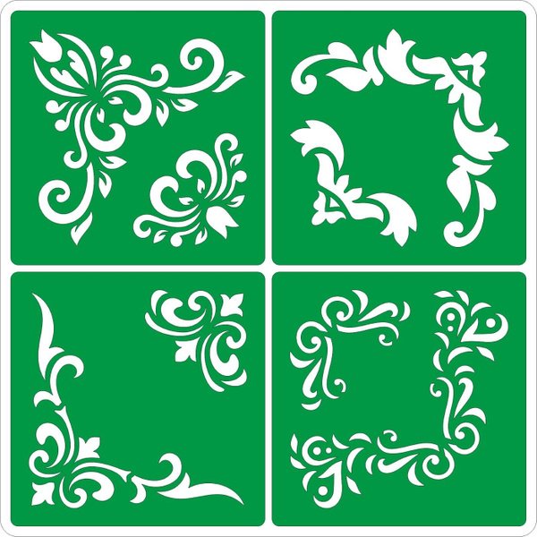 Трафаретные узоры на стены