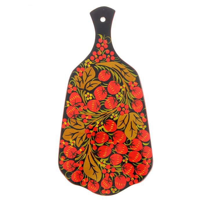 Хохломская роспись на разделочной доске