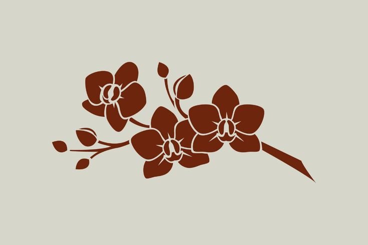 Орхидея орнамент