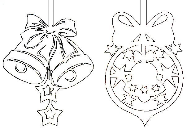 Новогодние шары для украшения окон