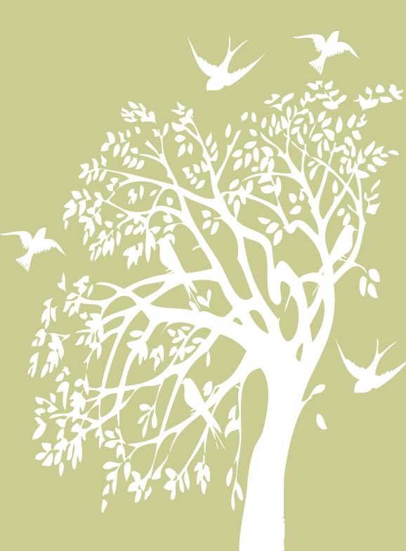 Трафареты для декора дерево