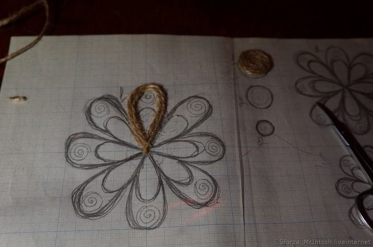 Техника джутовая филигрань