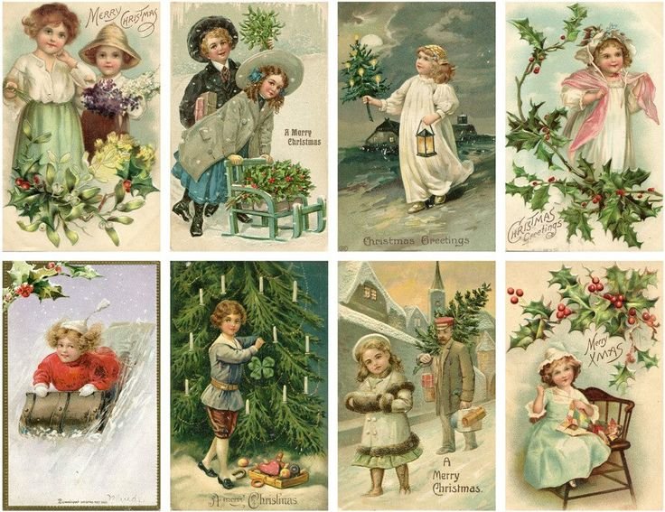 Открытки в старинном стиле