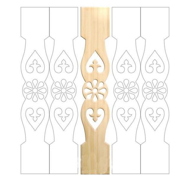 Прорезная резьба балясины