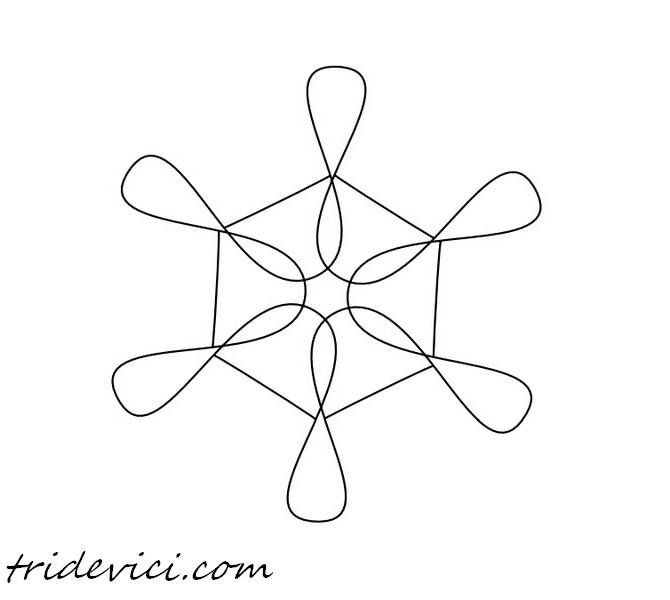 Снежинки из ниток