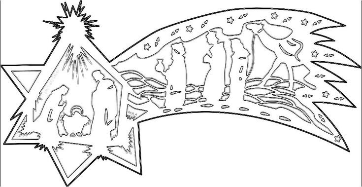 Рождественские трафареты для вырезания из бумаги