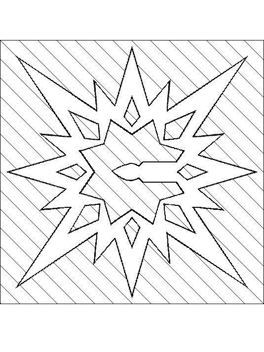 Вытынанки снежинки