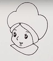 Лицо Снегурочки шаблон