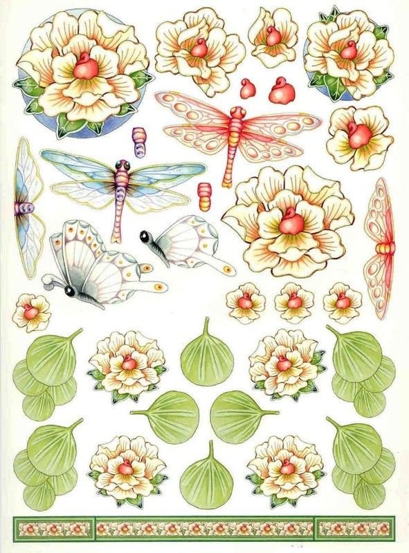 Цветы для вырезания Скрапбукинг