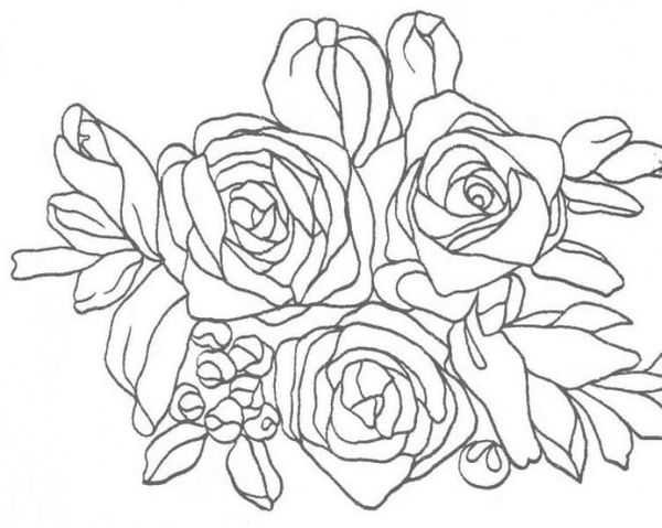 Вышивка лентами розы схемы