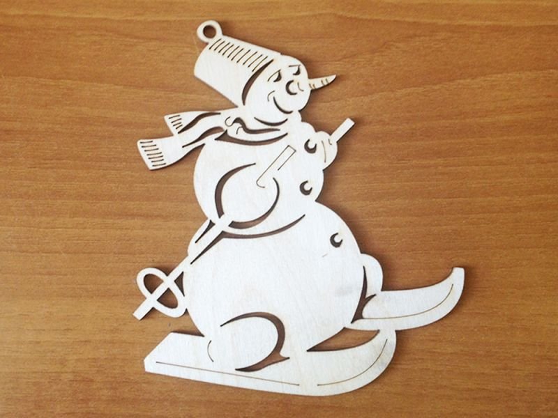 Новогодние игрушки из фанеры