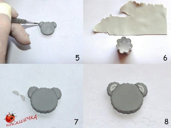 Мишка Тедди из полимерной глины
