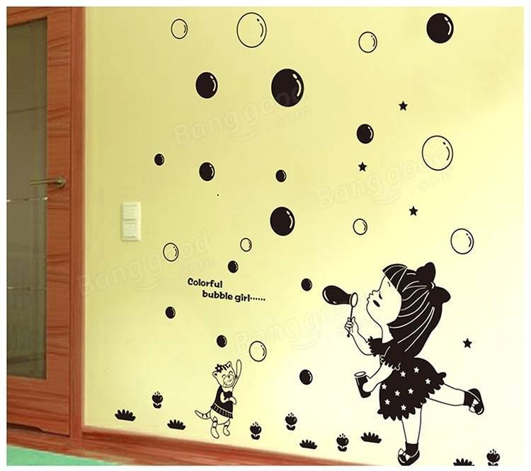 Пузыри нарисовать на стене