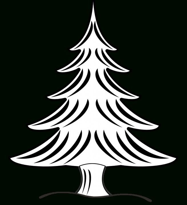 Трафарет "елка"