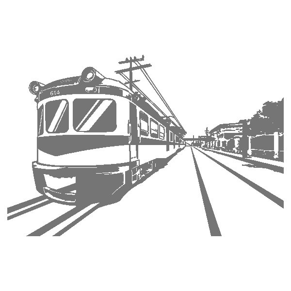 Трафарет железной дороги