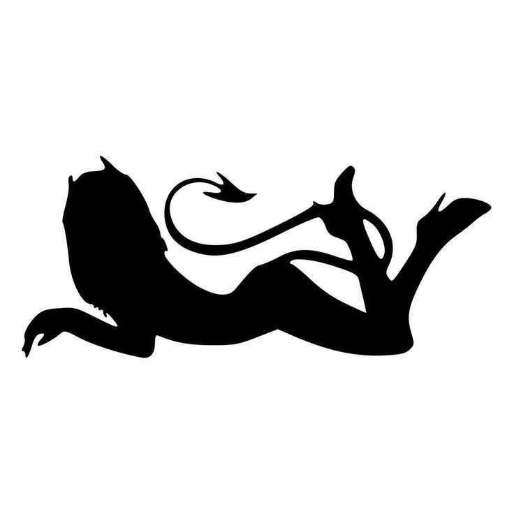 Силуэтлежачей девушки