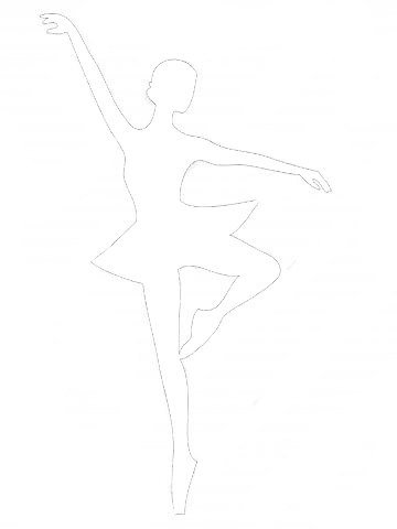 Балерина для вырезания