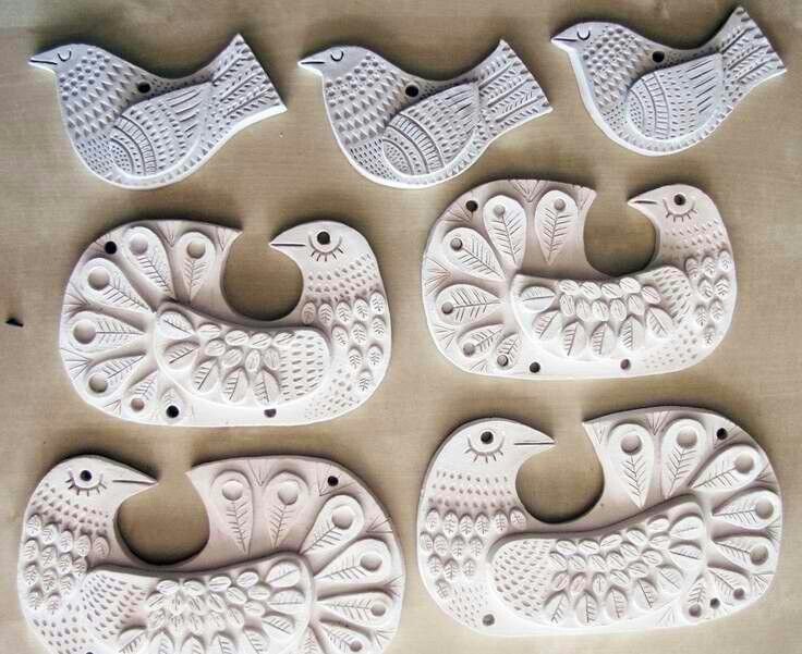 Панно из глины для детей