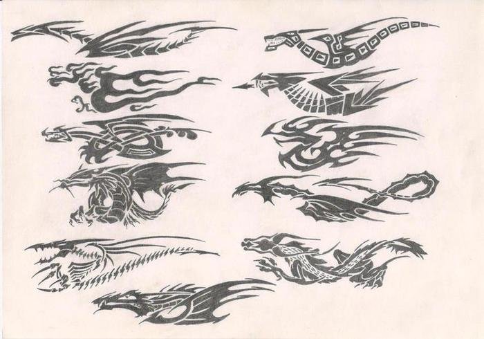 Дракон орнамент