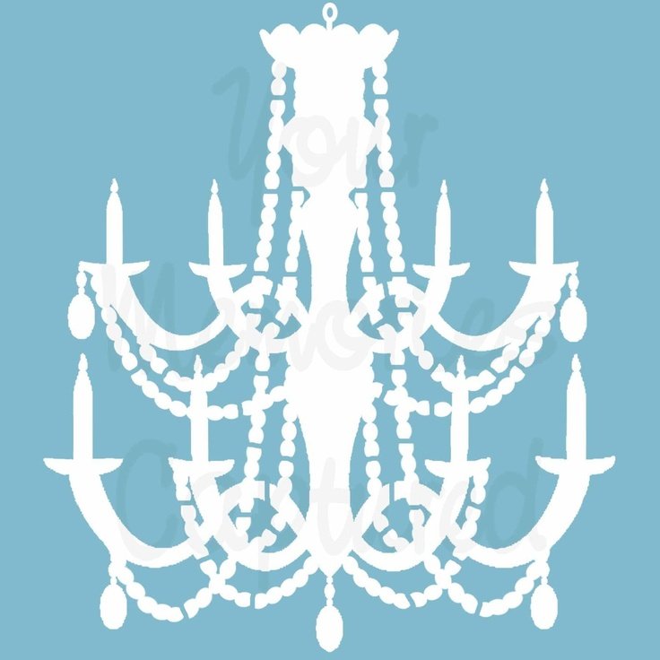 Шаблон люстры для вырезания