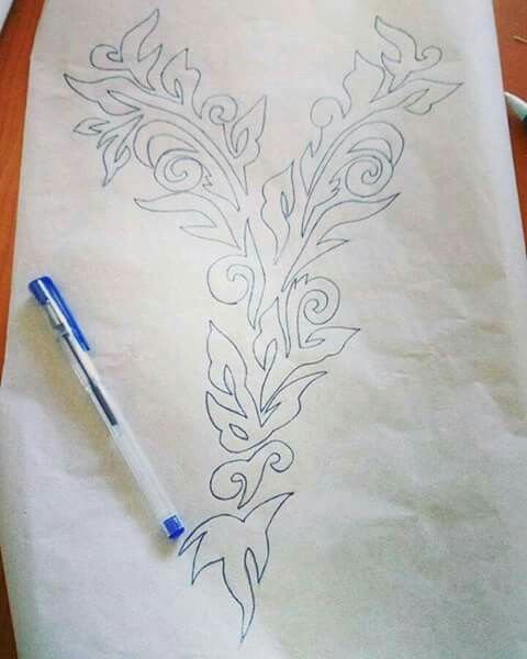 Узоры на бумаге