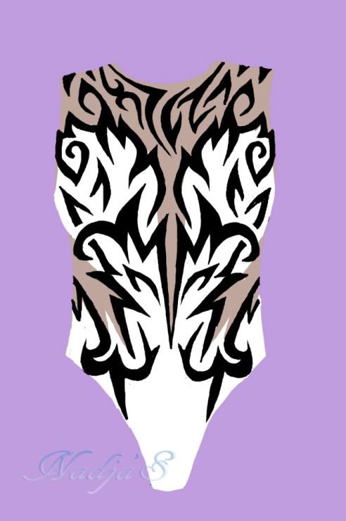 Трафарет для купальников для художественной