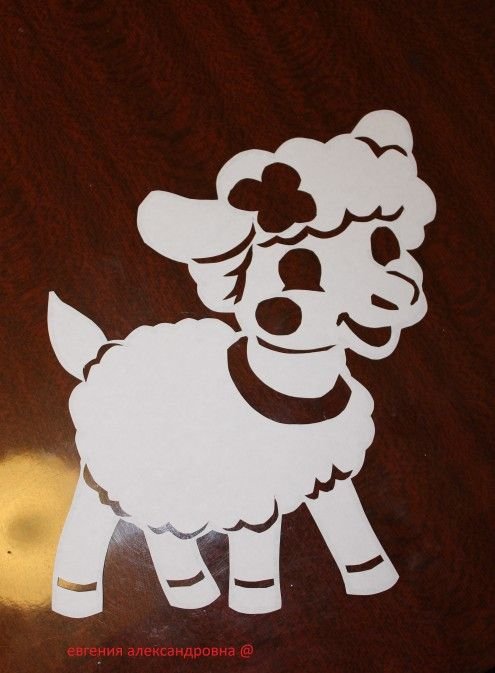 Вытынанки овечки