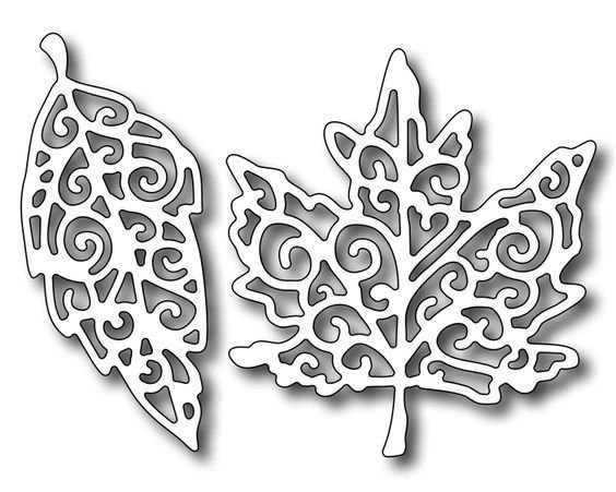 Резные листья из бумаги