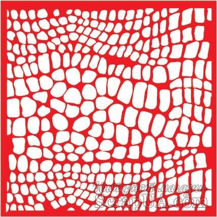 Трафарет имитация кожи