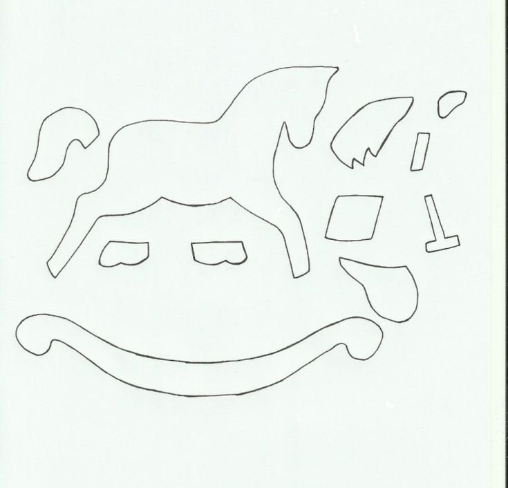 Лошадка качалка макет