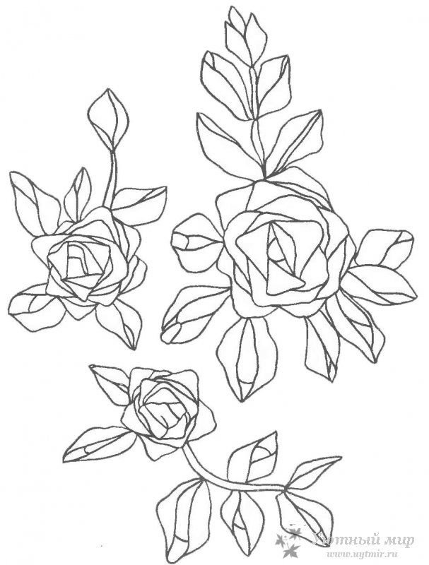 Рисунки для вышивки ленточками