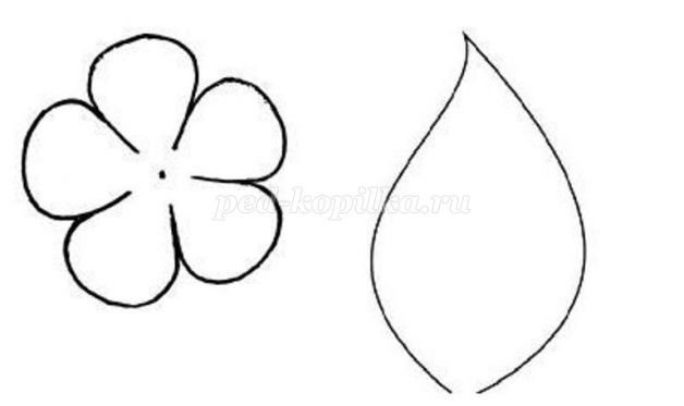 Трафарет яблоневые цветы