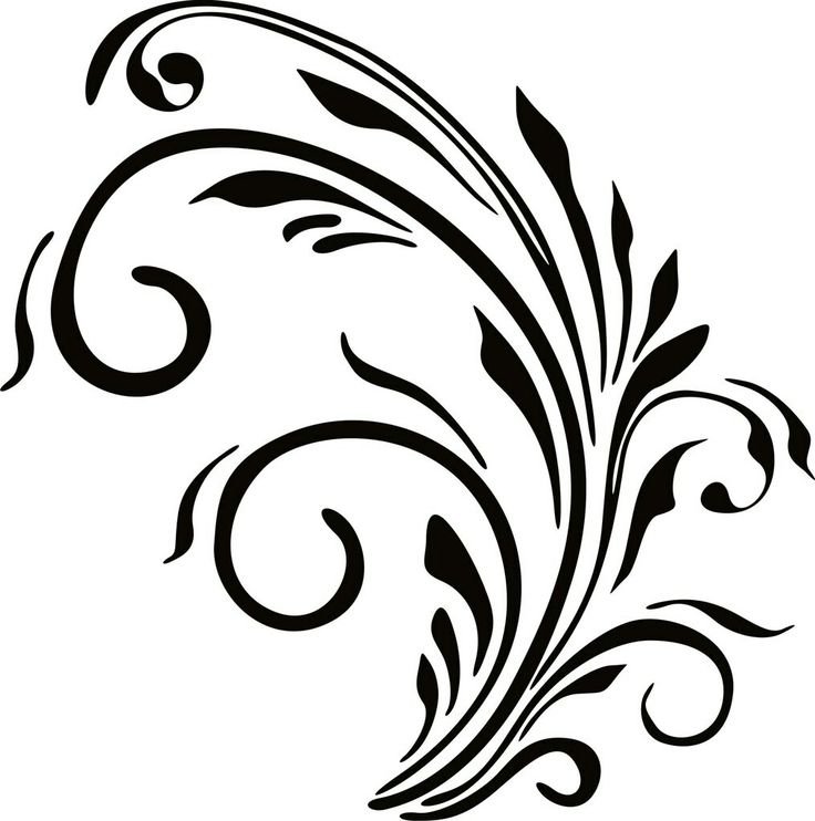 Орнамент завитки