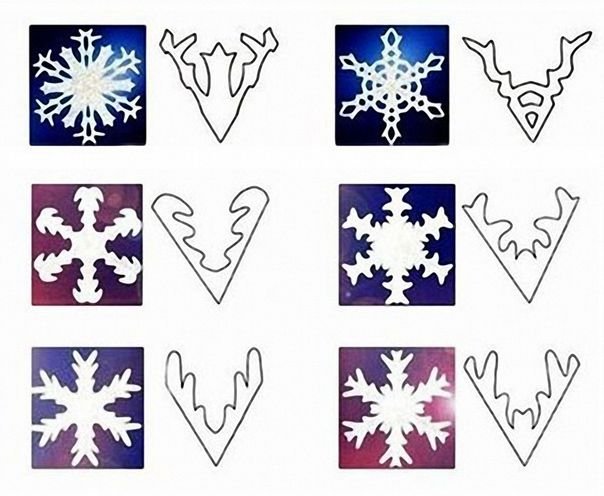 Снежинки из бумаги