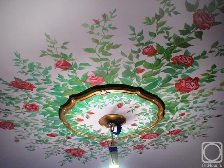 Расписать потолок своими руками