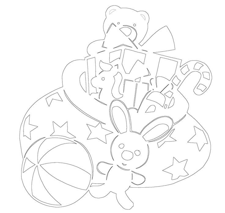 Вытынанки подарки новогодние