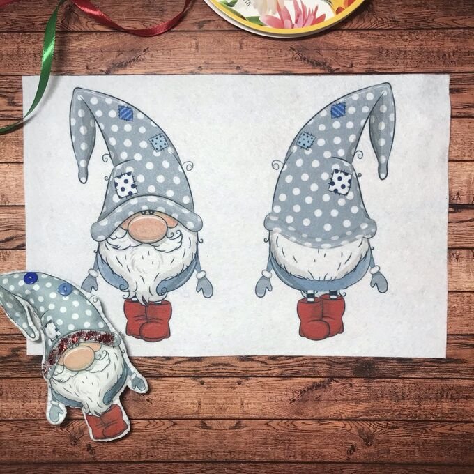 Выкройка скандинавского гномика новогоднего