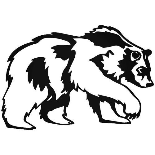 Трафарет для выжигания медведь