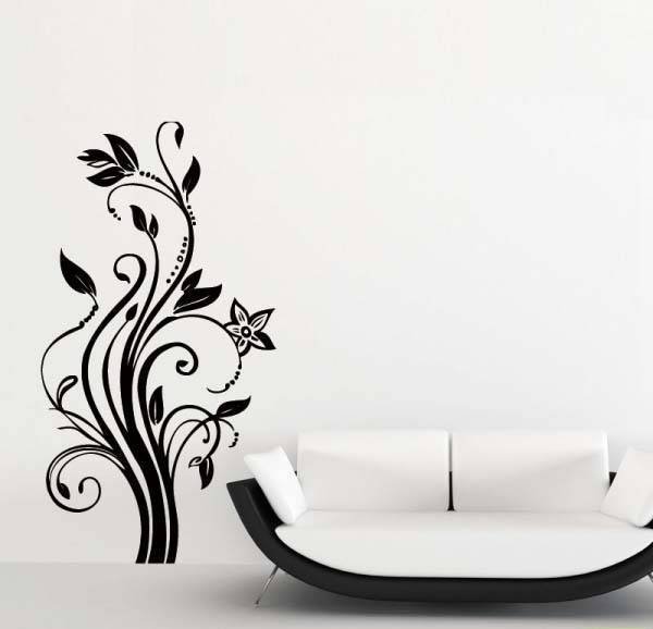 Наклейки на обои серебро