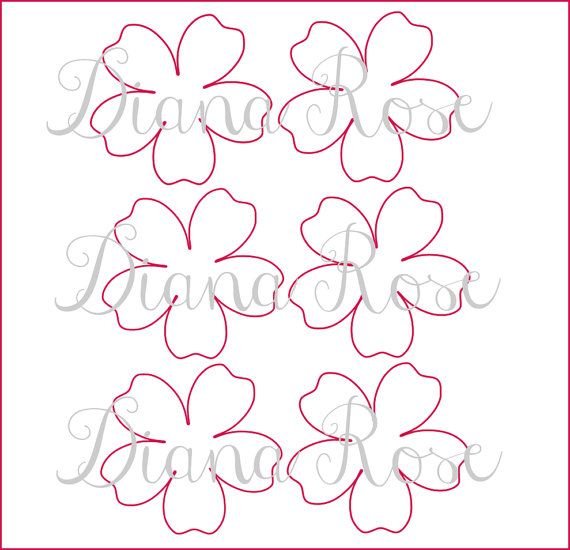 Трафареты цветов для скрапбукинга