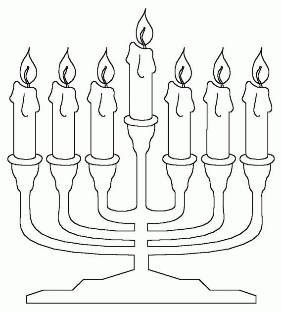 Свеча раскраска для детей