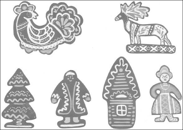 Пряники козули трафареты
