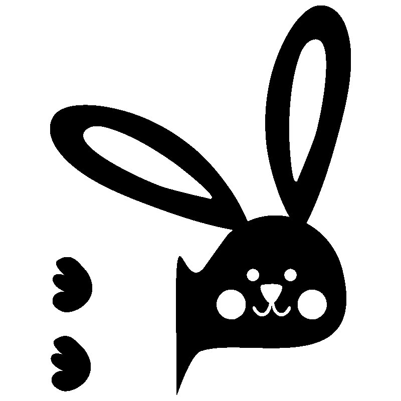 Трафарет зайца для вырезания