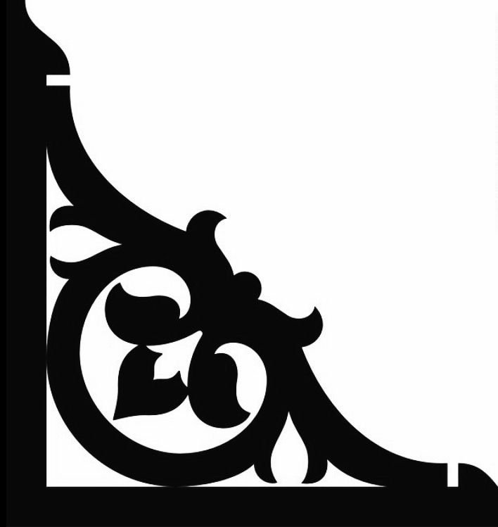 Угловые трафареты для декора