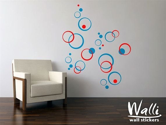 Наклейки на стену кружочки